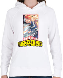 printfashion Boku no Hero Academia - Női kapucnis pulóver - Fehér (5408702)