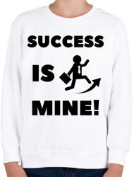 printfashion Success is mine - Gyerek pulóver - Fehér (2474105)