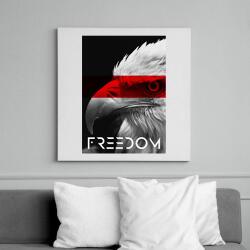 printfashion Szabadság - Vászonkép - Fehér (6633397)