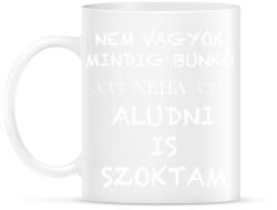 printfashion Nem vagyok bunkó - Bögre - Fehér (5381571)
