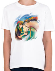 printfashion Lovaglás - Gyerek póló - Fehér (12663672)