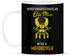 printfashion Old Man With A Motorcycle - Bögre - Fekete (1985224)