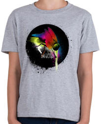 printfashion Fertőzött - Gyerek póló - Sport szürke (52495)