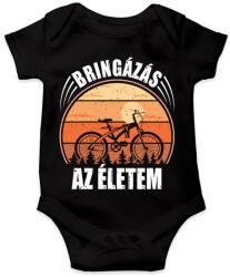 printfashion Bringázás az életem - Baba Body - Fekete (8517759)