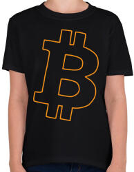 printfashion bitcoin - Gyerek póló - Fekete (6040130)