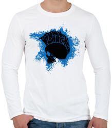 printfashion The punk archive - Férfi hosszú ujjú póló - Fehér (7666306)