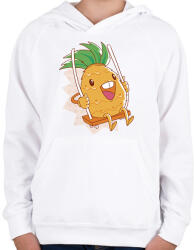 printfashion Ananász - Gyerek kapucnis pulóver - Fehér (11764121)