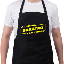 printfashion A legjobb barátnő a galaxisban - Kötény - Fekete (4926963)