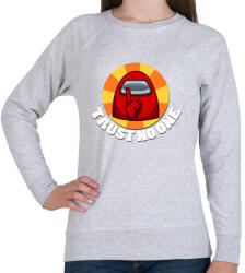 printfashion Trust no one - white - Női pulóver - Sport szürke (3671548)