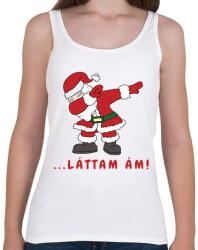 printfashion láttam ám! - Mikulás dabbing - Női atléta - Fehér (12035441)