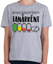 printfashion Energiaszintem Tanárként - Gyerek póló - Sport szürke (16549394)