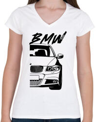 printfashion BMW - E90 - Női V-nyakú póló - Fehér (14790932)
