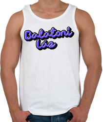 printfashion Balatoni Láz - Férfi atléta - Fehér (9974811)