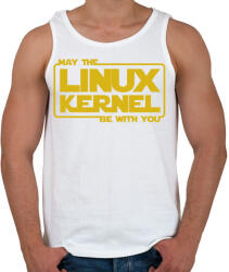 printfashion A Linux Kernel legyen veled - Férfi atléta - Fehér (3920147)
