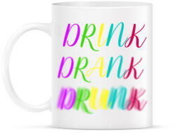 printfashion DRINK-DRANK-DRUNK - Bögre - Fehér (789036)