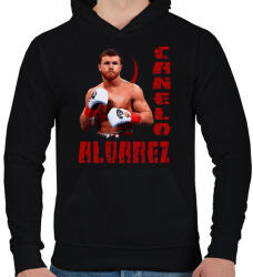 printfashion canelo alvarez - Férfi kapucnis pulóver - Fekete (4879896)