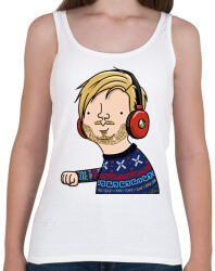 printfashion pewdiepie - Női atléta - Fehér (2572849)