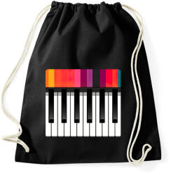 printfashion Színes szintetizátor - Sportzsák, Tornazsák - Fekete (14307249)