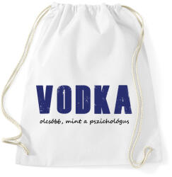 printfashion Vodka olcsóbb, mint a pszichológus - Sportzsák, Tornazsák - Fehér (16355681)