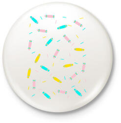 printfashion Ice cream boards tee - Kitűző, hűtőmágnes - Fehér (3074726)