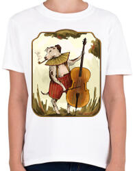 printfashion Vintage kutya - Gyerek póló - Fehér (13243432)