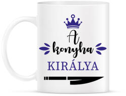 printfashion A konyha királya - Bögre - Fehér (16350572)