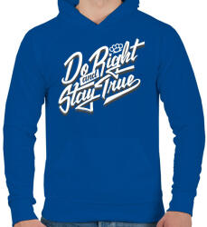 printfashion Jóság és hűség - Férfi kapucnis pulóver - Királykék (173534)