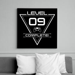 printfashion level-complete-09-white - Vászonkép - Fekete (6646117)