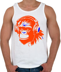 printfashion Monkey - Férfi atléta - Fehér (14837947)