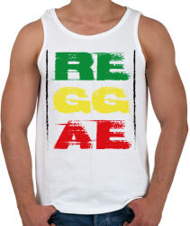 printfashion Reggae music - Férfi atléta - Fehér (7659347)