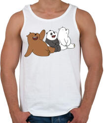 printfashion Friend Bears 2 - Férfi atléta - Fehér (1248631)