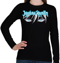 printfashion Jujutsu Kaisen Gojo szem - Női hosszú ujjú póló - Fekete (16494860)