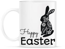 printfashion Happy Easter - Mintás nyúl - Bögre - Fehér (6335894)