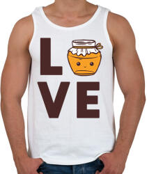 printfashion Love - Méhész - Férfi atléta - Fehér (13164049)