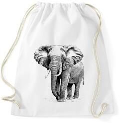 printfashion elefánt - Sportzsák, Tornazsák - Fehér (13669217)