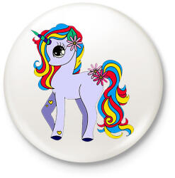 printfashion unikornis - Kitűző, hűtőmágnes - Fehér (7797171)