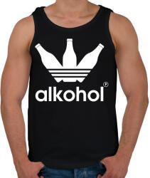 printfashion Alkohol - Férfi atléta - Fekete (1212738)