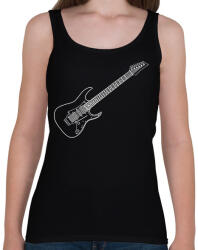 printfashion Gitár - Női atléta - Fekete (5997238)
