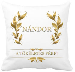 printfashion Nándor - Párnahuzat, Díszpárnahuzat - Fehér (2844170)