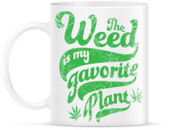 printfashion Kedvenc gyomom - Bögre - Fehér (788559)