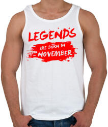 printfashion A legendák novemberben születtek - Férfi atléta - Fehér (413667)