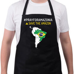 printfashion Save Amazonia - Kötény - Fekete (4930368)