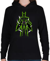 printfashion CELL - Női kapucnis pulóver - Fekete (12482701)