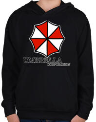 printfashion Umbrella corp - Gyerek kapucnis pulóver - Fekete (10763487)