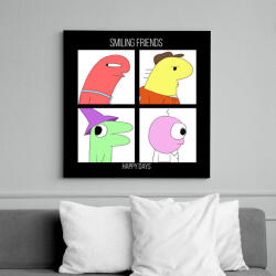 printfashion Smiling Friends - Vászonkép - Fekete (16631097)