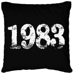 printfashion 1983 - Párnahuzat, Díszpárnahuzat - Fekete (6196797)