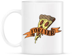 printfashion Pizza Forever - Bögre - Fehér (2405686)