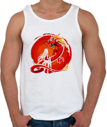 printfashion Dragon - Férfi atléta - Fehér (15099036)