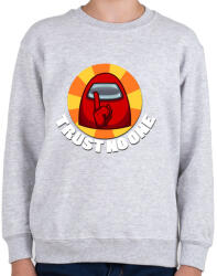 printfashion Trust no one - white - Gyerek pulóver - Sport szürke (3671574)
