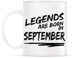 printfashion A legendák szeptemberben születtek - Bögre - Fehér (993006)
